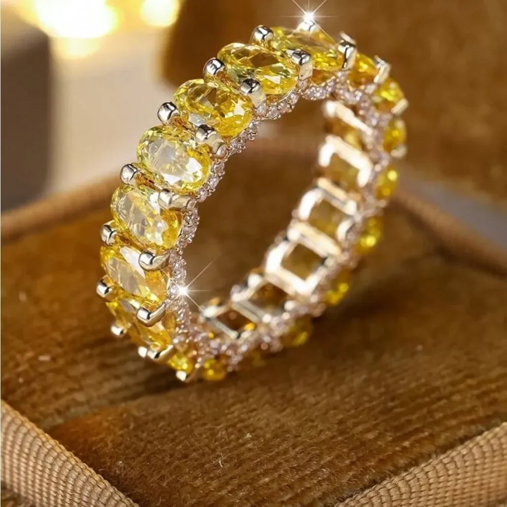 Yellow diamond Ring Q566